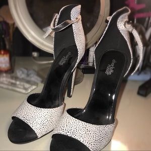 Black and white heels from Charlotte Russe